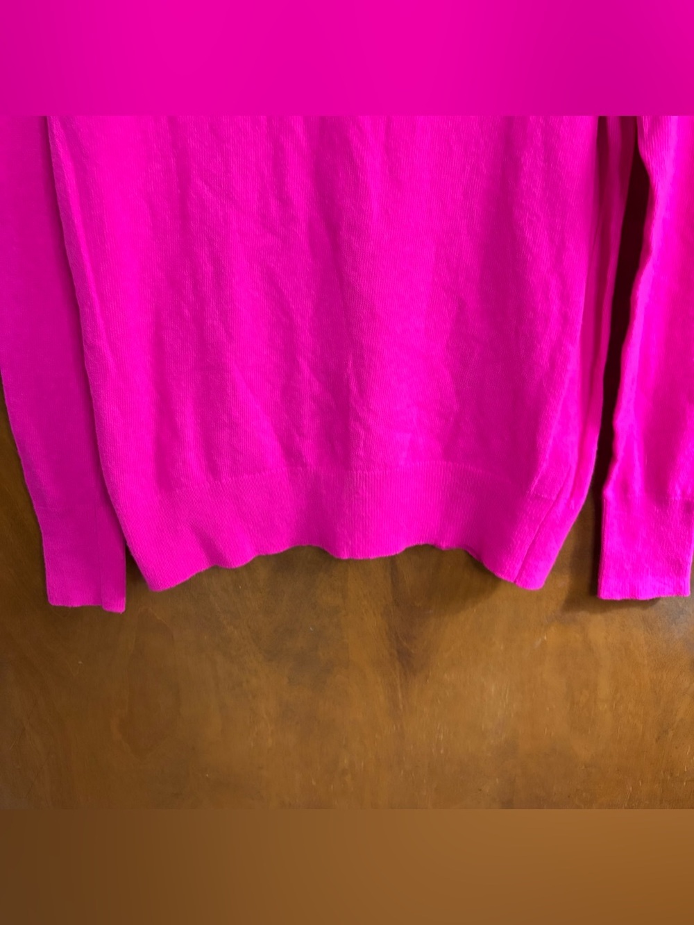 Banana Republic Hot Pink Merino Wool Sweater Small Preppy Office Work Academia - Picture 6 of 12